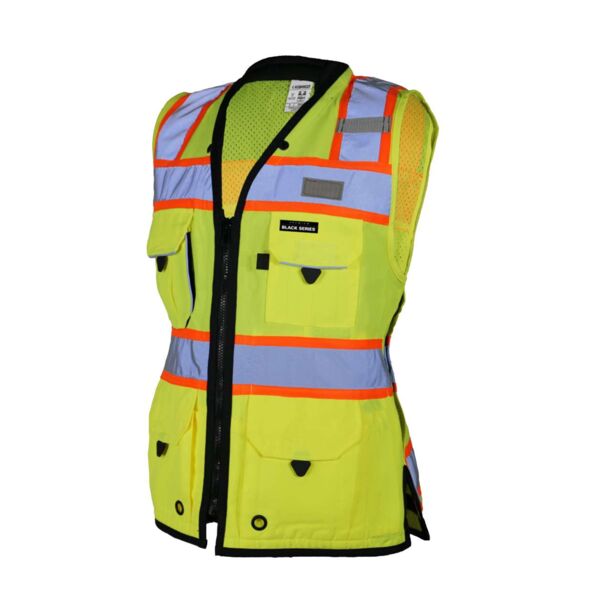 Kishigo Women's Premium Black Series® Heavy Duty Surveyors Vest S5021-5022 Women's Premium Black Series® Heavy Duty Surveyors Vest Thumbnail