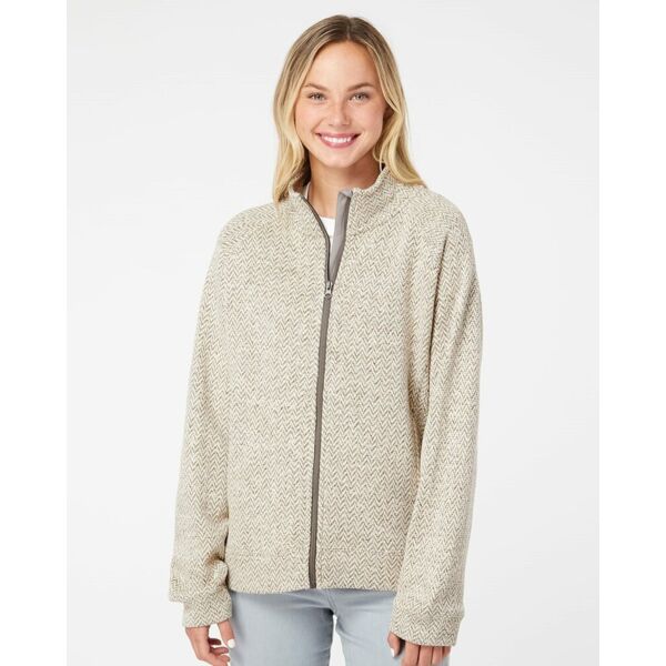 J. America Women's Traverse Full-Zip Sweater 8716 Women's Traverse Full-Zip Sweater Thumbnail