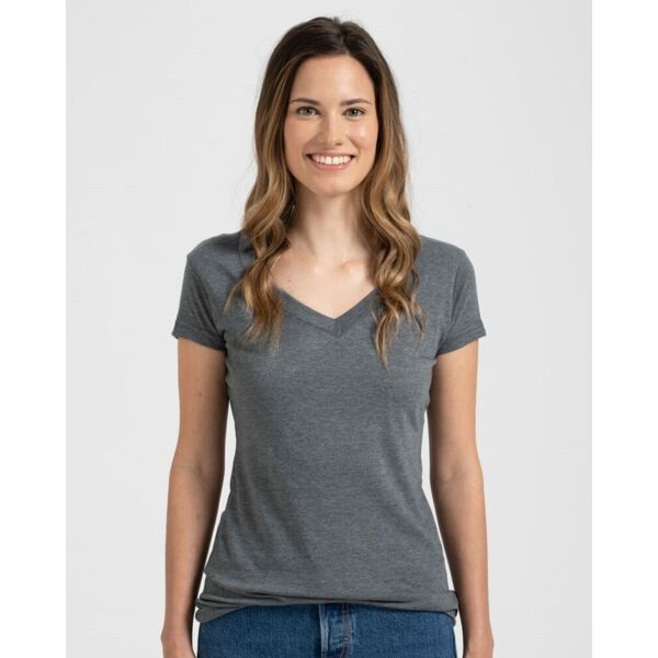 Tultex Women's Poly-Rich V-Neck T-Shirt 244 Women's Poly-Rich V-Neck T-Shirt Thumbnail