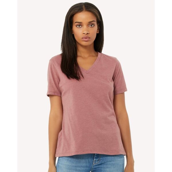 Bella + Canvas Women's Relaxed Heather CVC V-Neck Tee 6405CVC Women's Relaxed Heather CVC V-Neck Tee Thumbnail