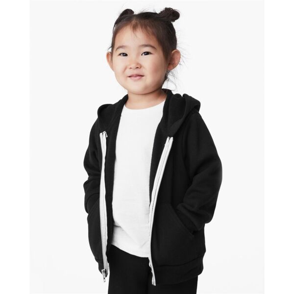 Bella + Canvas Toddler Sponge Fleece Full-Zip Hoodie Sweatshirt 3739T Toddler Sponge Fleece Full-Zip Hoodie Sweatshirt Thumbnail