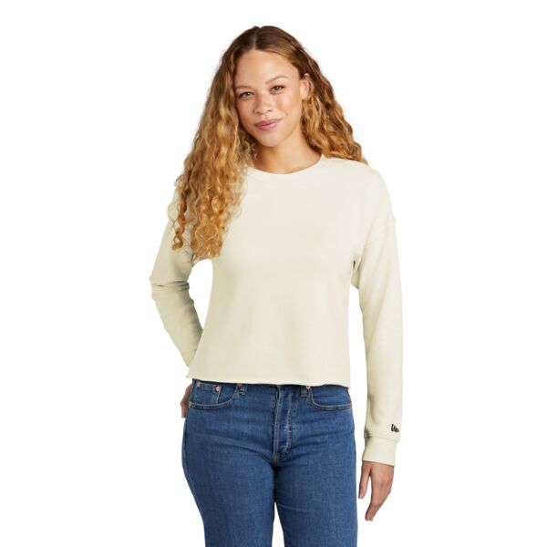 New Era Women's Tri Blend Fleece Crop Crew LNEA514 Women's Tri Blend Fleece Crop Crew Thumbnail