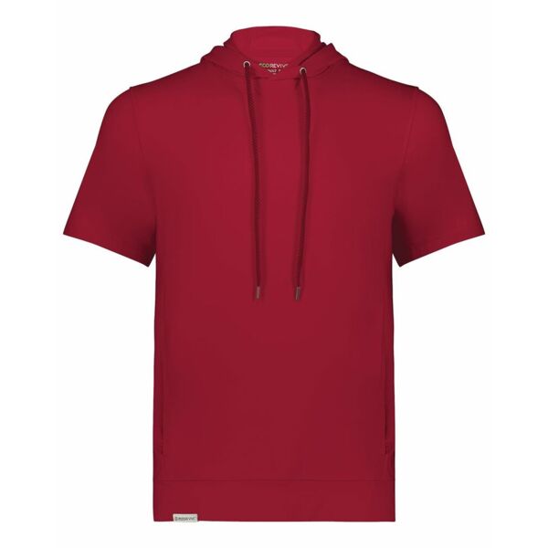 Holloway Youth Eco Reviveâ„¢ Ventura Soft Knit Short Sleeve Hooded Sweatshirt 222605 Youth Eco Reviveâ„¢ Ventura Soft Knit Short Sleeve Hooded Sweatshirt Thumbnail