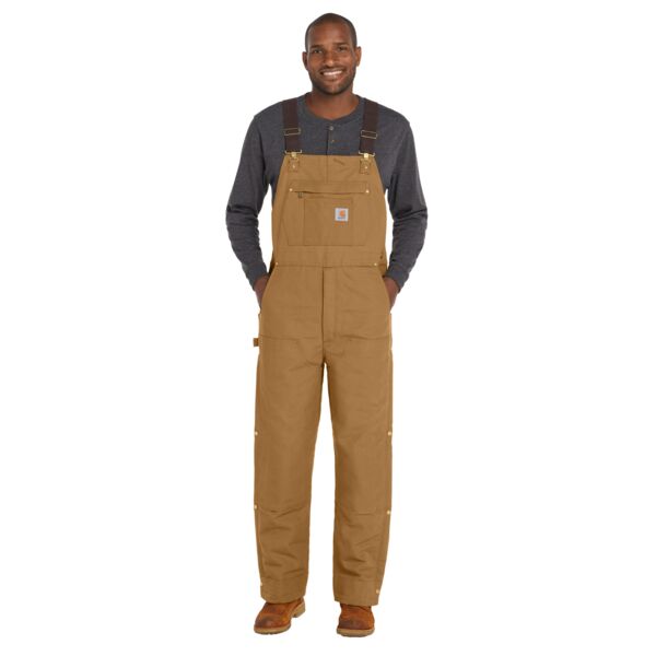 Carhartt Tall Firm Duck Insulated Bib Overalls CTT106672 Tall Firm Duck Insulated Bib Overalls Thumbnail