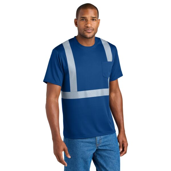 CornerStone Enhanced Visibility Segmented Tape Tee CS206 Enhanced Visibility Segmented Tape Tee Thumbnail