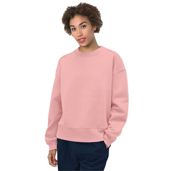 Bayside Women's USA-Made Fleece Crewneck Sweatshirt 7702 Women's USA-Made Fleece Crewneck Sweatshirt Thumbnail