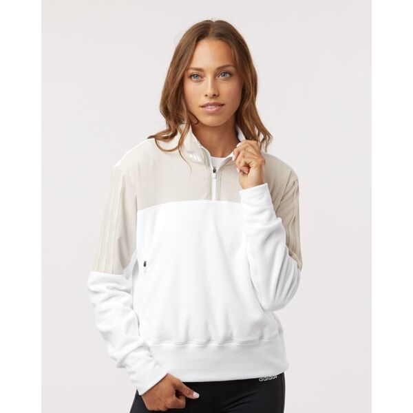 Adidas Women's Fleece Quarter-Zip Pullover A601 Women's Fleece Quarter-Zip Pullover Thumbnail