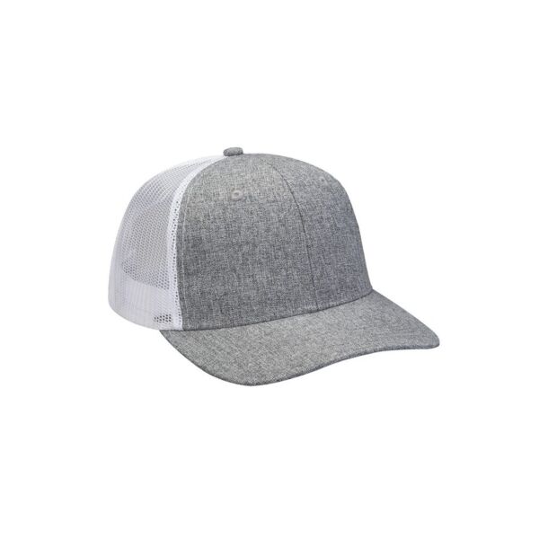 Adams Heather Woven/Soft Mesh Trucker Style Cap PV102 Heather Woven/Soft Mesh Trucker Style Cap Thumbnail