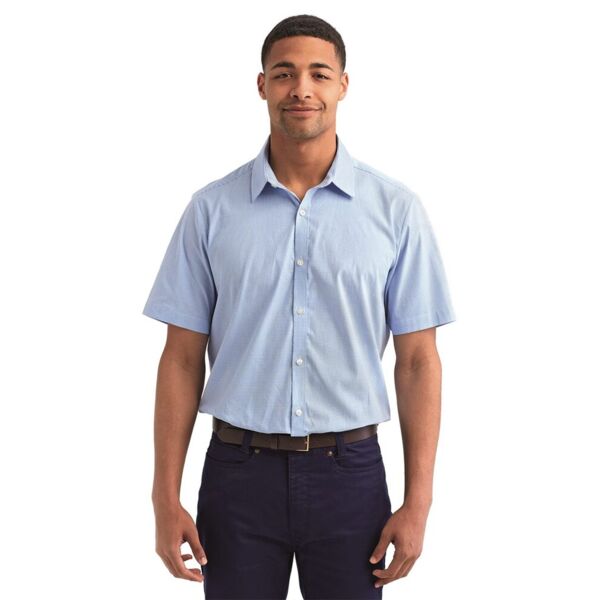 Artisan Collection by Reprime Men's Microcheck Gingham Cotton Shirt RP221 Men's Microcheck Gingham Cotton Shirt Thumbnail