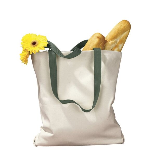 BAGedge Canvas Tote with Contrast-Color Handles BE010 Canvas Tote with Contrast-Color Handles Thumbnail