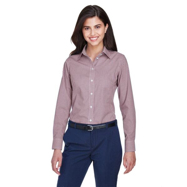 Devon & Jones Women's Crown Collection® Gingham Check Woven Dress Shirt D640W Women's Crown Collection® Gingham Check Woven Dress Shirt Thumbnail