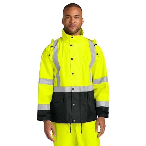 Ansi 107 Class 3 Rain Jacket Thumbnail