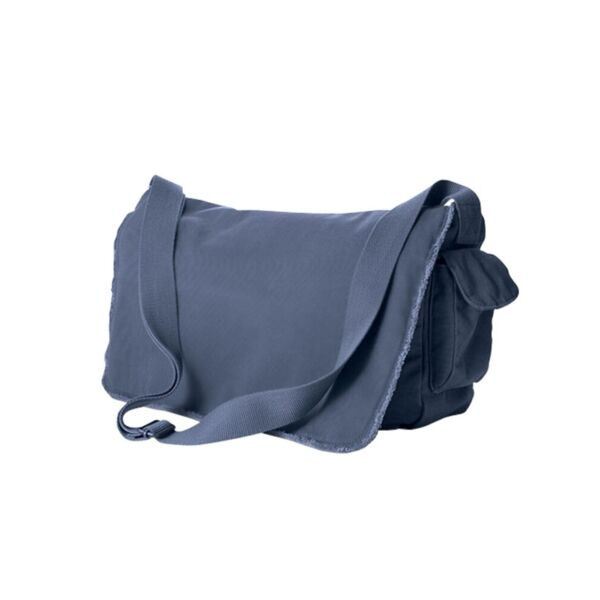 Authentic Pigment Pigment-Dyed Raw Edge Messenger Bag 1908 Pigment-Dyed Raw Edge Messenger Bag Thumbnail