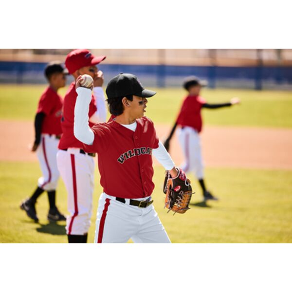 Sport Tek Youth PosiCharge ® Tough Mesh Full Button Jersey YST220 Youth PosiCharge ® Tough Mesh Full Button Jersey Thumbnail