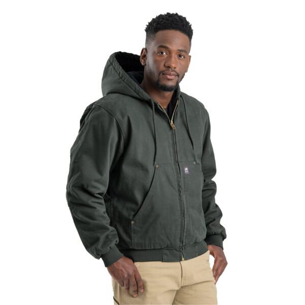 Men's Tall Heartland Washed Cotton Duck Hooded Jacket Thumbnail