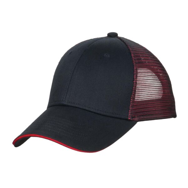 Double Mesh Snapback Sandwich Bill Cap Thumbnail