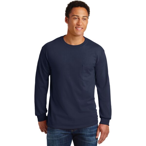 Gildan Ultra Cotton ® 100% US Cotton Long Sleeve T Shirt with Pocket 2410 Ultra Cotton ® 100% US Cotton Long Sleeve T Shirt with Pocket Thumbnail