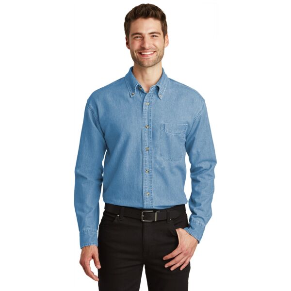 Port Authority Long Sleeve Denim Shirt S600 Long Sleeve Denim Shirt Thumbnail