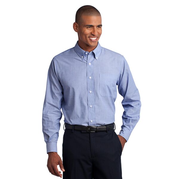 Port Authority Crosshatch Easy Care Shirt S640 Crosshatch Easy Care Shirt Thumbnail