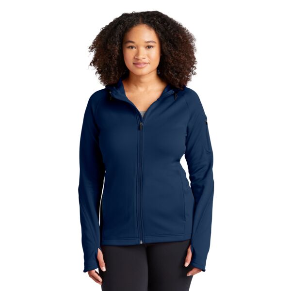 Sport Tek Women's Tech Fleece Full Zip Hooded Jacket L248 Women's Tech Fleece Full Zip Hooded Jacket Thumbnail