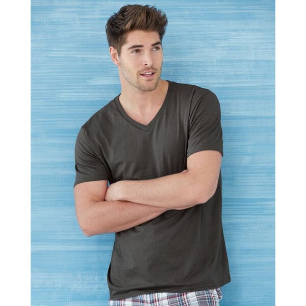 Gildan Unisex Softstyle® V-Neck T-Shirt 64V00 Unisex Softstyle® V-Neck T-Shirt Thumbnail