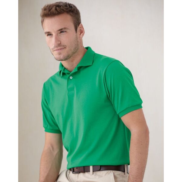 Hanes Men's EcoSmart® Jersey Polo 054X Men's EcoSmart® Jersey Polo Thumbnail