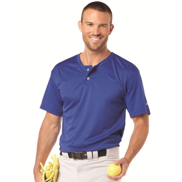 Alleson Athletic Men's B-Core Placket Jersey 7930 Men's B-Core Placket Jersey Thumbnail