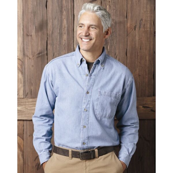 Sierra Pacific Men's Denim Shirt 3211 Men's Denim Shirt Thumbnail