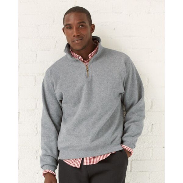 Jerzees Unisex Super Sweats NuBlend® Quarter-Zip Cadet Collar Sweatshirt 4528MR Unisex Super Sweats NuBlend® Quarter-Zip Cadet Collar Sweatshirt Thumbnail