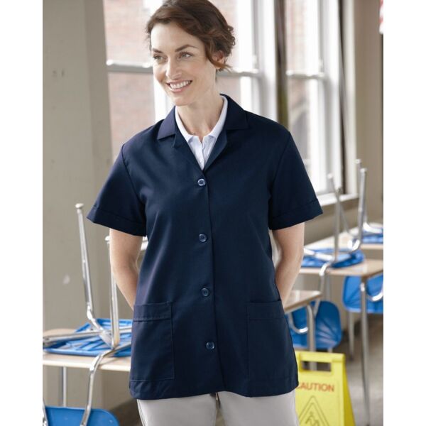 Red Kap Women's Loose Fit Short Sleeve Button Smock TP23 Women's Loose Fit Short Sleeve Button Smock Thumbnail