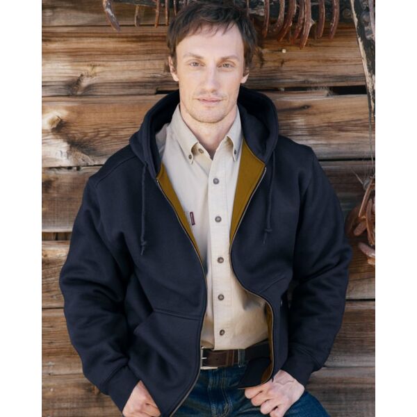 DRI DUCK Men's Tall Crossfire Heavyweight Power Fleece Hooded Jacket with Thermal Lining 7033T Men's Tall Crossfire Heavyweight Power Fleece Hooded Jacket with Thermal Lining Thumbnail