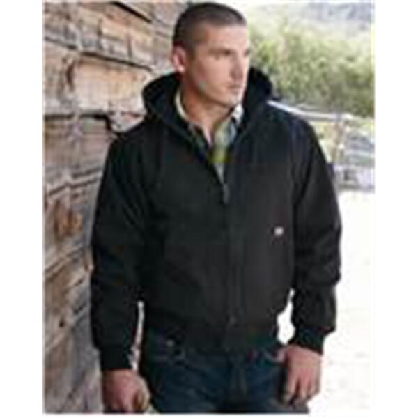 DRI DUCK Men's Tall Cheyenne Boulder Cloth™ Hooded Jacket with Tricot Quilt Lining 5020T Men's Tall Cheyenne Boulder Cloth™ Hooded Jacket with Tricot Quilt Lining Thumbnail