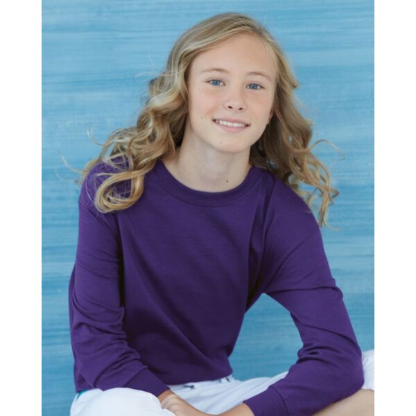 Gildan Youth Heavy Cotton™ Long Sleeve T-Shirt 5400B Youth Heavy Cotton™ Long Sleeve T-Shirt Thumbnail