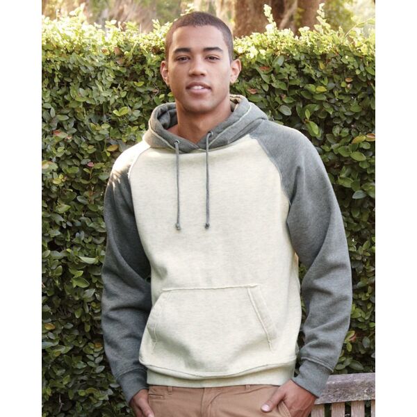 J. America Men's Vintage Heather Hooded Sweatshirt 8885 Men's Vintage Heather Hooded Sweatshirt Thumbnail