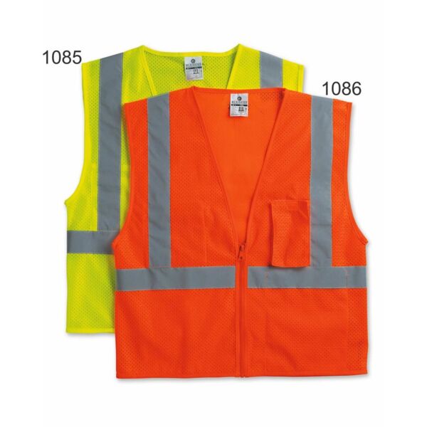 Kishigo Unisex Ultra-Coolâ„¢ Mesh Vest with Pockets 1085-1086 Unisex Ultra-Coolâ„¢ Mesh Vest with Pockets Thumbnail