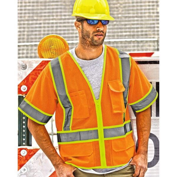 Kishigo Unisex Ultra-Cool™ Six-Pocket Mesh Surveyor’s Vest 1242-1243 Unisex Ultra-Cool™ Six-Pocket Mesh Surveyor’s Vest Thumbnail
