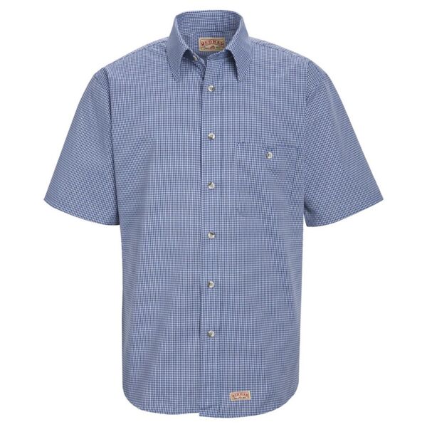Red Kap Men's Mini-Plaid Uniform Short Sleeve Shirt SP84 Men's Mini-Plaid Uniform Short Sleeve Shirt Thumbnail