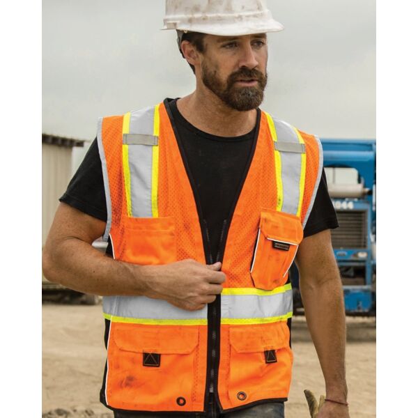 Kishigo Unisex Premium Black Series® Heavy-Duty Vest 1513-1514 Unisex Premium Black Series® Heavy-Duty Vest Thumbnail