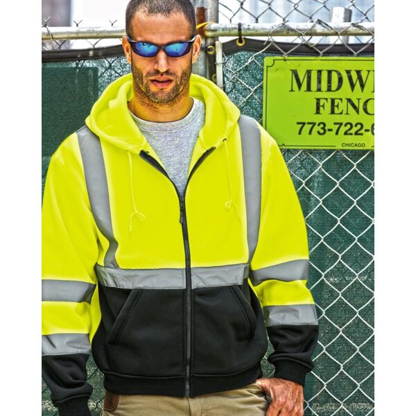 Kishigo Unisex Hi-Vis Full-Zip Hooded Sweatshirt JS102-103 Unisex Hi-Vis Full-Zip Hooded Sweatshirt Thumbnail