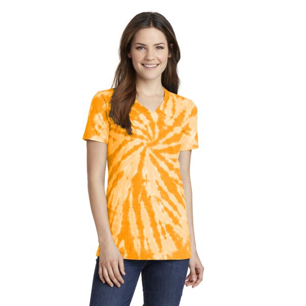 Port & Company Women's Tie Dye V Neck Tee LPC147V Women's Tie Dye V Neck Tee Thumbnail