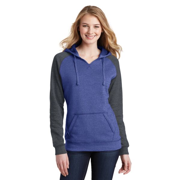 District Women's Lightweight Fleece Raglan Hoodie DT296 Women's Lightweight Fleece Raglan Hoodie Thumbnail