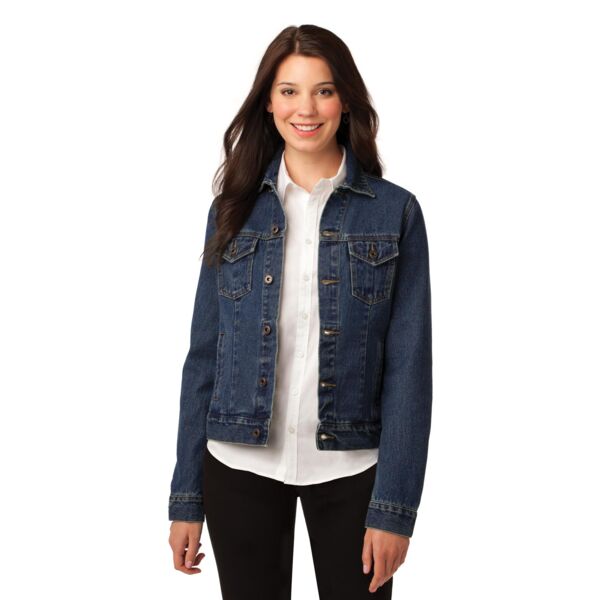 Port Authority Women's Denim Jacket L7620 Women's Denim Jacket Thumbnail