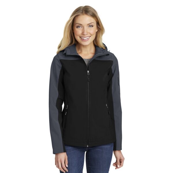 Port Authority Women's Hooded Core Soft Shell Jacket L335 Women's Hooded Core Soft Shell Jacket Thumbnail