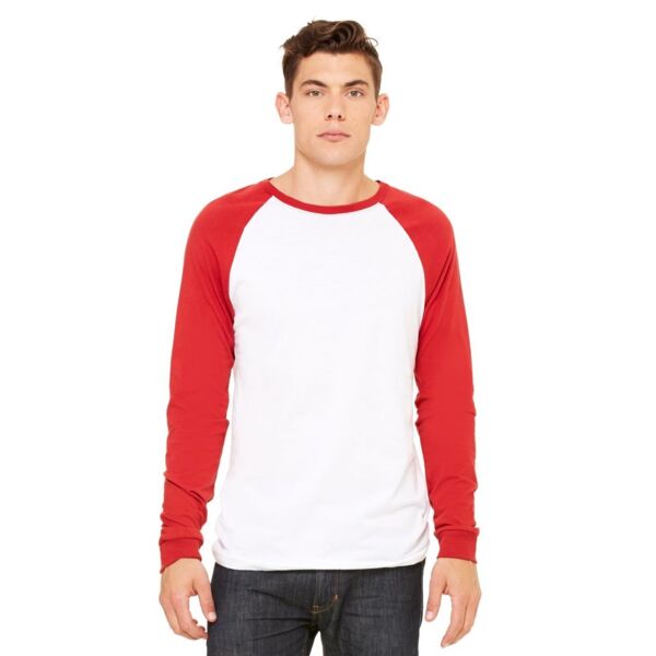 Bella + Canvas Men's Long Sleeve Jersey Baseball Tee 3000 Men's Long Sleeve Jersey Baseball Tee Thumbnail