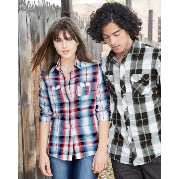 Burnside Women's Plaid Shirt 5222 Women's Plaid Shirt Thumbnail