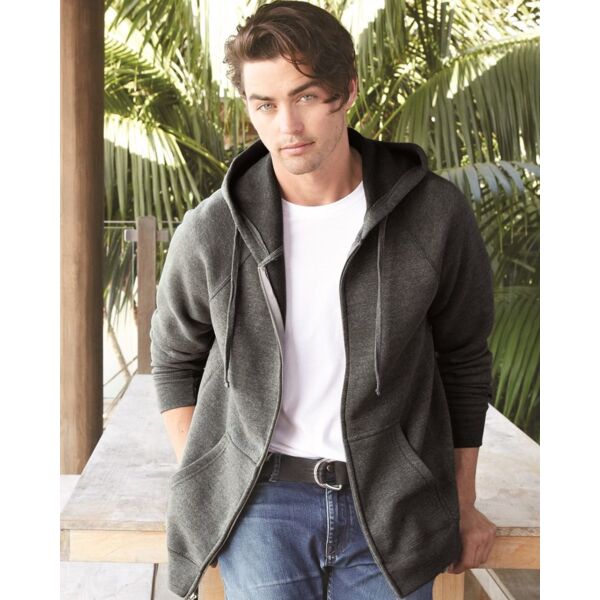 Independent Trading Co. Unisex Special Blend Raglan Full-Zip Hooded Sweatshirt PRM33SBZ Unisex Special Blend Raglan Full-Zip Hooded Sweatshirt Thumbnail