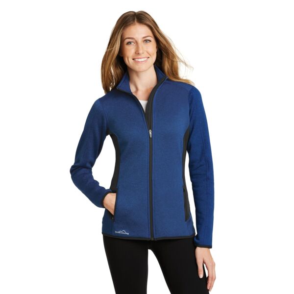 Eddie Bauer Women's Full Zip Heather Stretch Fleece Jacket EB239 Women's Full Zip Heather Stretch Fleece Jacket Thumbnail