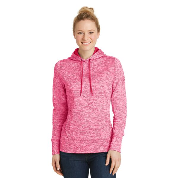 Sport Tek Women's PosiCharge ® Electric Heather Fleece Hooded Pullover LST225 Women's PosiCharge ® Electric Heather Fleece Hooded Pullover Thumbnail