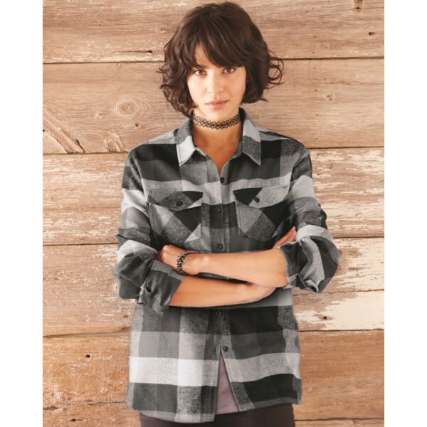 Burnside Women's Yarn-Dyed Flannel Shirt 5210 Women's Yarn-Dyed Flannel Shirt Thumbnail