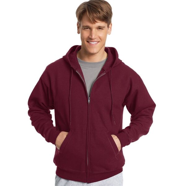 Hanes Unisex EcoSmart® Full-Zip Hooded Sweatshirt P180 Unisex EcoSmart® Full-Zip Hooded Sweatshirt Thumbnail